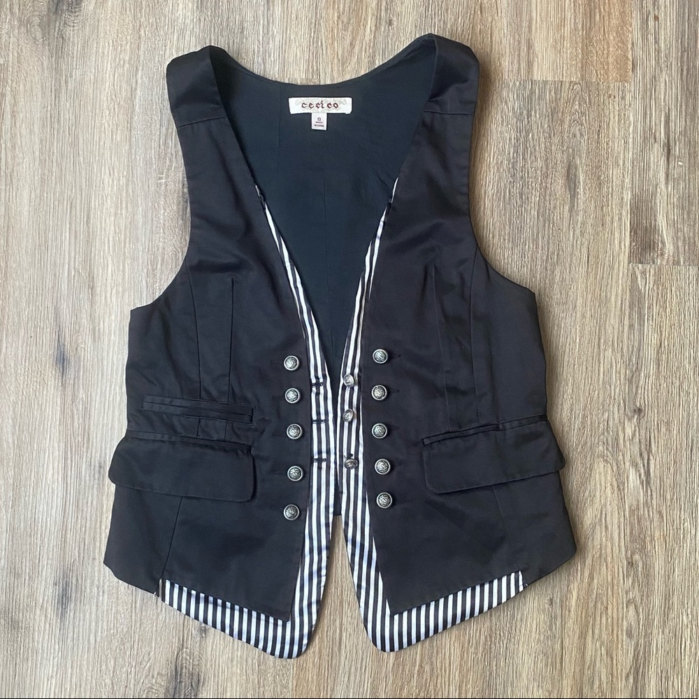 Cecico Tailored Tuxedo Vest